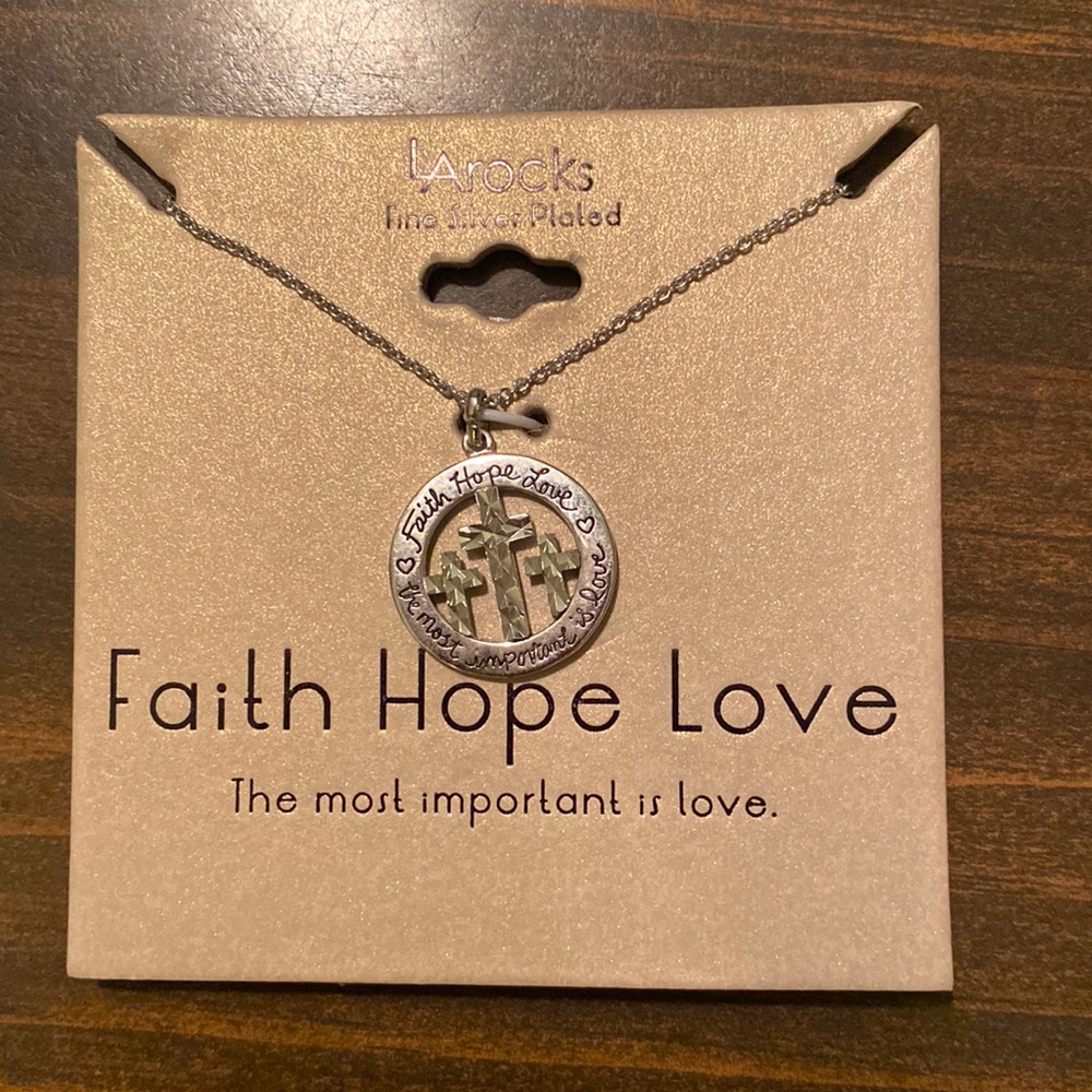 LA Rocks Faith, Hope, Love 18” Necklace